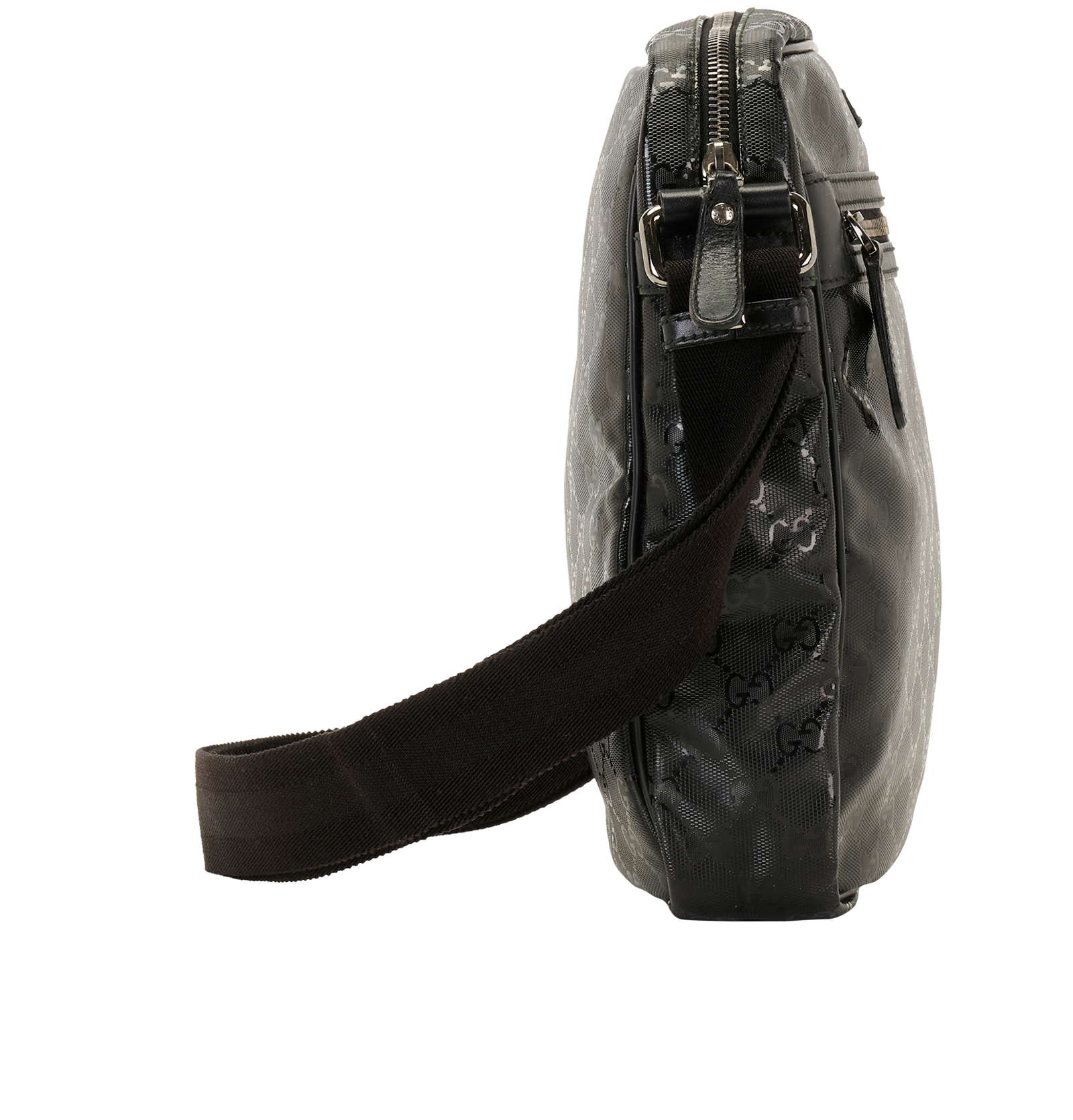 GG Messenger, &pound;310, Handbags, Black, Canvas, Side view